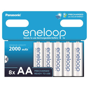 Акумулятор Panasonic Eneloop NI-MH  AA 2000 мАг, 8 шт.