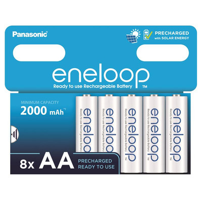 Акумулятор Panasonic Eneloop NI-MH  AA 2000 мАг, 8 шт.