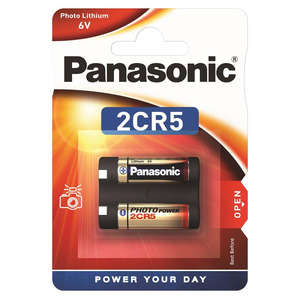 Батарейка Panasonic літієва 2CR5 блістер, 1 шт.
