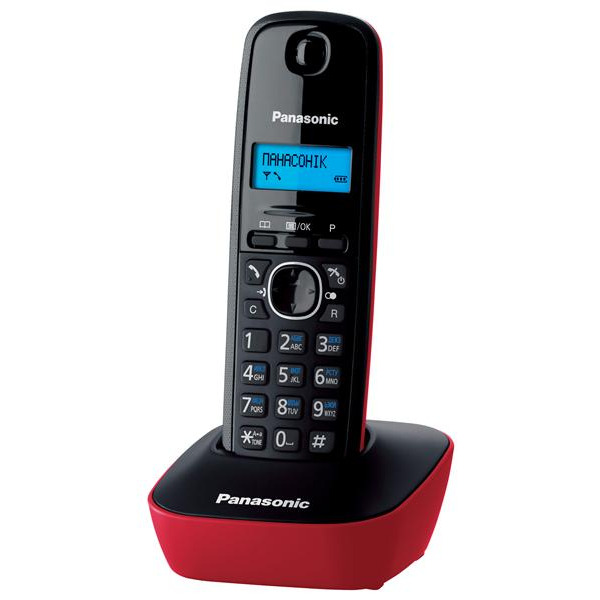 Телефон Dect Panasonic KX-TG1611UAR Black Red