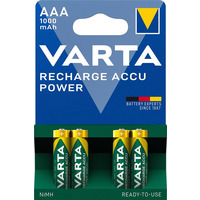 Аккумулятор Varta Rechargeable Accu AAA/HR03 NI-MH 1000 mAh BL 4шт (05703301404)