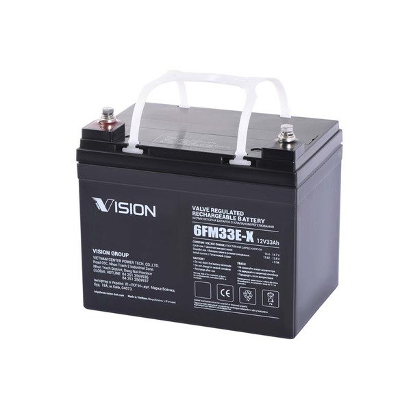 Акумуляторна батарея Vision FM, 12В, 33А 6FM33E-X