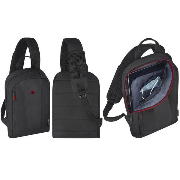 Рюкзак-монослінг Wenger, Monosling Shoulder Bag, чорний