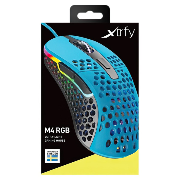 Миша Xtrfy M4 RGB, Miami Blue XG-M4-RGB-BLUE