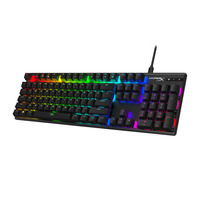 Клавіатура HyperX Alloy Origins Aqua RGB PBT ENG/RU Black (639N5AA) 