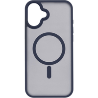 Чехол 2Е Basic для  iPhone 16 Plus, Soft Touch MagSafe Cover, синий темный
