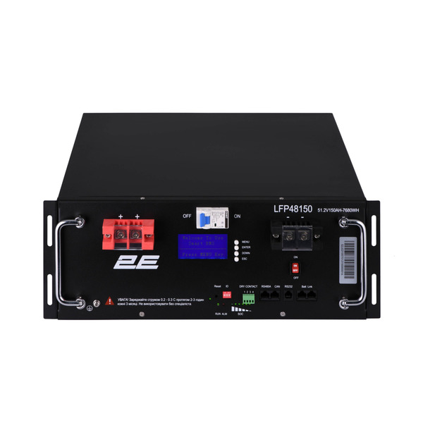 Акумуляторна батарея 2E LFP48150 48V/150Ah 19 LCD 16S (2E-LFP48150-LCD)