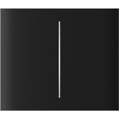 Кнопка центральная для двухклавишного вертикального выключателя Ajax CenterButton Vertical 2-gang for LightSwitch, Jeweler, беспроводной, черный