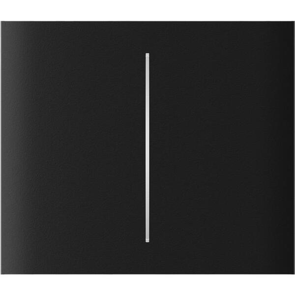 Кнопка центральна для вертикального двоклавішного вимикача Ajax CenterButton Vertical 2-gang for LightSwitch, Jeweler,бездротовий, чорний