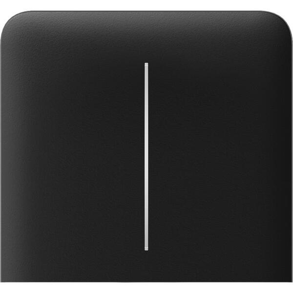 Кнопка збоку для двоклавішного вертикального вимикача Ajax LightSwitch, бездротовий, чорний (000046484)