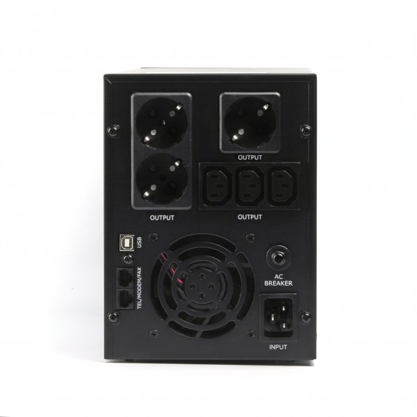 ИБП EnerGenie EG-UPS-036 3000VA, Line Int., AVR, 3xIEC+3xSchuko, USB, LCD, RJ11