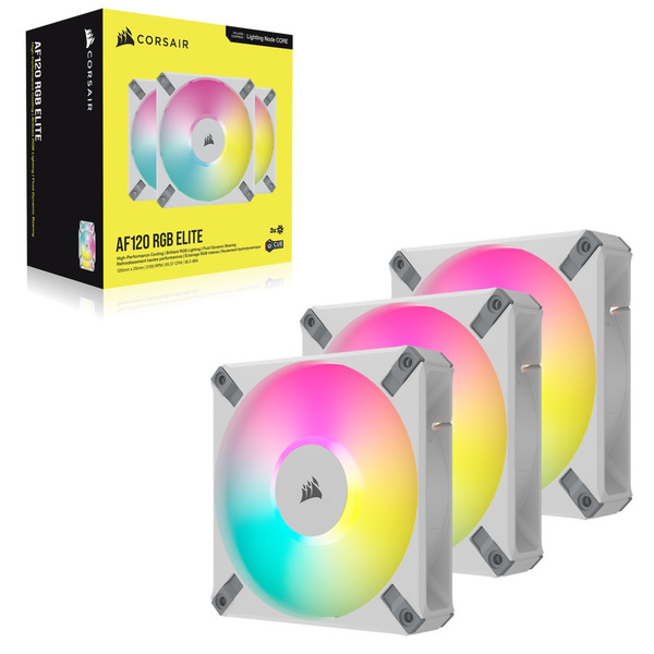 Вентилятор Corsair AF120 RGB Elite White Triple Pack CO-9050158-WW