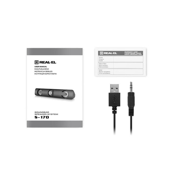Акустична система REAL-EL S-170 Black
