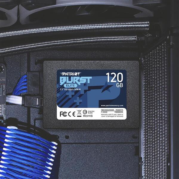 SSD-Накопичувач Patriot Burst Elite PBE120GS25SSDR