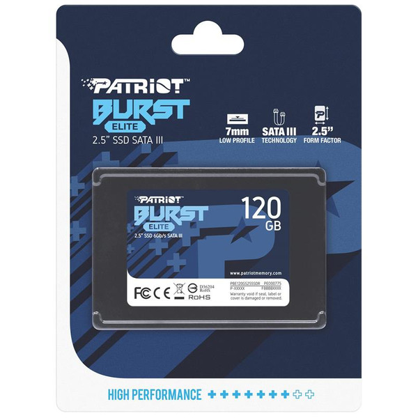 SSD-Накопичувач Patriot Burst Elite PBE120GS25SSDR