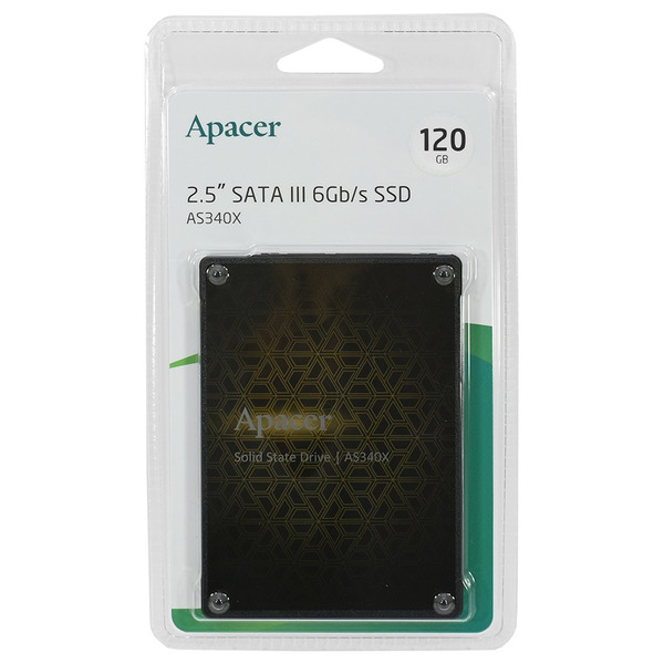 Накопитель SSD  120GB Apacer AS340X 2.5" SATAIII TLC (AP120GAS340XC-1)