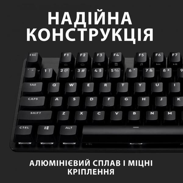 Клавiатура Logitech G413 TKL SE Corded Mechanical Gaming Keyboard Black 920-010446