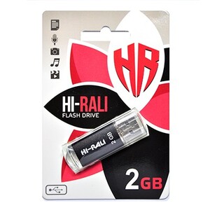 USB-Флешка USB 2GB Hi-Rali Rocket Series Black (HI-2GBRKTBK)
