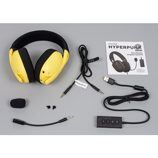 Наушники Hator Hyperpunk 2 Black/Yellow (HTA-847)