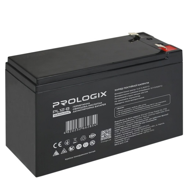 Акумуляторна батарея Prologix PL12-8 12V 8AH