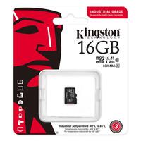 Карта памяти MicroSDHC 16GB UHS-I/U3 Class 10 Kingston Industrial (SDCIT2/16GBSP)
