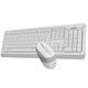 Комплект (клавиатура, мышь) беспроводной A4Tech Fstyler FG1010 White