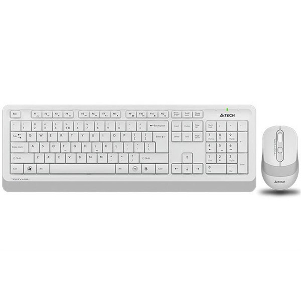 Комплект (клавиатура, мышь) беспроводной A4Tech Fstyler FG1010 White