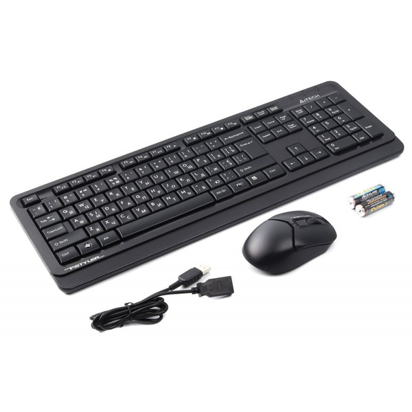 Набор (клавиатура, мышь) беспроводной A4Tech FG1012 черный