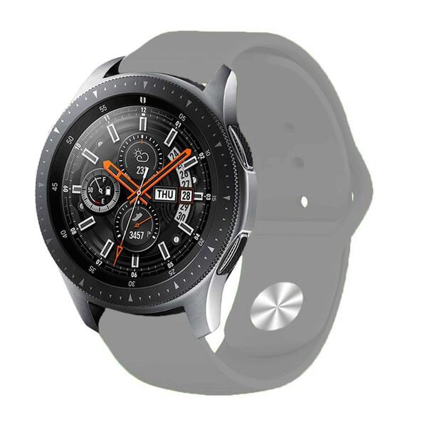 Силиконовый ремешок BeCover для Samsung Galaxy Watch 46mm/Watch 3 45mm/Gear S3 Classic/Gear S3 Frontier Gray (706320)