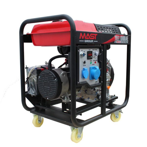 Дизельный генератор MAST GROUP YH11000AE + газовая плитка Orcamp CK-505 + картридж газовый Pegas 400 мл (8 шт.)