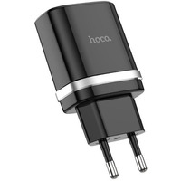Мережевий зарядний пристрій Hoco C12Q, QC 3.0, PD 18W, Cable Type-C, Black