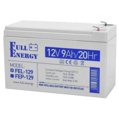 Свинцево-кислотна акумуляторна батарея Full Energy FEL-129 9А•г 12В гелева