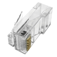 Merlion RJ-45 8P8C UTP Cat-5 Q100 Brown Конектор (100 шт/уп.)