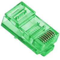 Merlion RJ-45 8P8C UTP Cat-5 Q100 Green Конектор (100 шт/уп.)