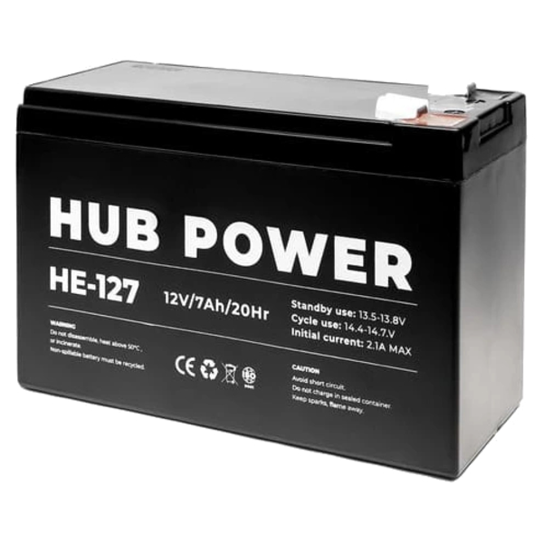 Свинцево-кислотна акумуляторна батарея Hub Power НЕ-127 7А•г 12В