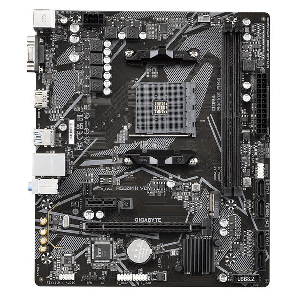 Материнская плата Gigabyte A520M K V2 Socket AM4