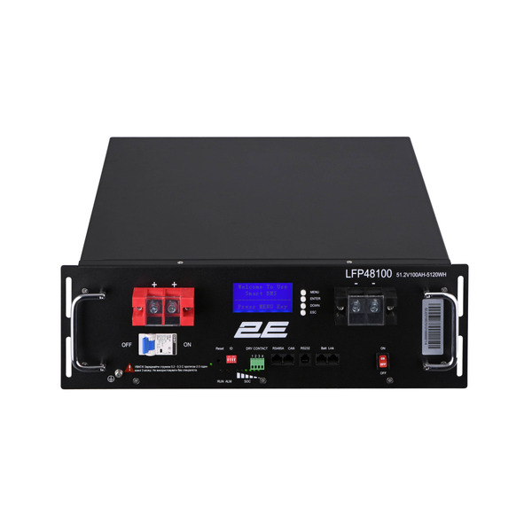 Акумуляторна батарея 2E LFP48100 48V/100Ah 19 LCD 16S (2E-LFP48100-LCD)