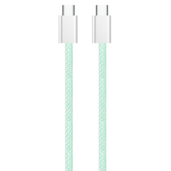 Кабель ColorWay USB Type-C + USB Type-C (M/M), 3.0 А, 1 м, Green (CW-CBPDCC061-G)