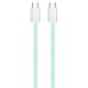 Кабель ColorWay USB Type-C + USB Type-C (M/M), 3.0 А, 1 м, Green (CW-CBPDCC061-G)