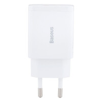 Мережевий Зарядний Пристрій Baseus Compact Quick Charger, QC 3.0, PD 20W, White