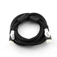 Кабель Gresso FL-H002C HDMI - HDMI (M/M), 2 феррита, оплетка, 3 м, круглый (2000700002159)