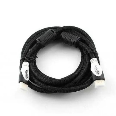 Кабель Gresso FL-H002C HDMI - HDMI (M/M), 2 феррита, оплетка, 3 м, круглый (2000700002159)