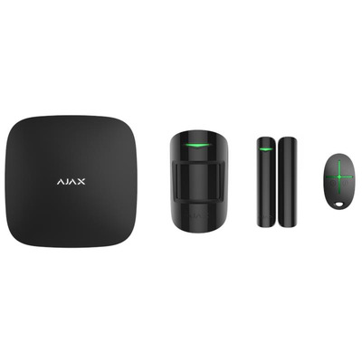 Комплект охранной сигнализации Ajax StarterKit 2, hub2, motionprotect, doorprotect, spacecontrol, jeweller, беспроводной, черный