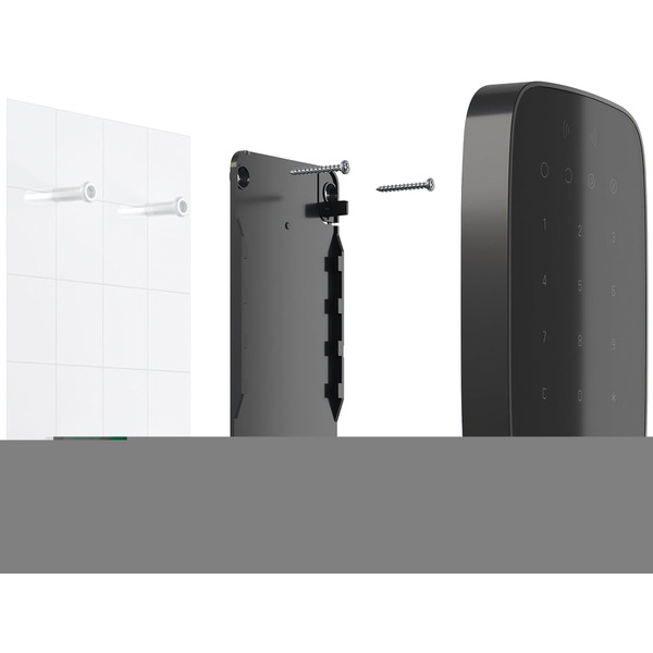 Беспроводная сенсорная клавиатура Ajax Keypad Plus, jeweller, беспроводной, черный