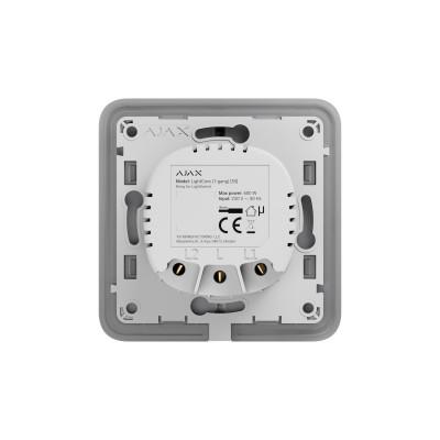 Реле одноклавишный выключатель Ajax LightCore 1-gang for LightSwitch Jeweler, беспроводной