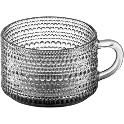Чашка Ardesto Verbena, 10.5см, стекло, серый