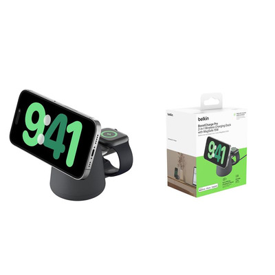 Беспроводное зарядное устройство Belkin 2in1 MagSafe iPhone/Watch/AirPods, Sand Mass
