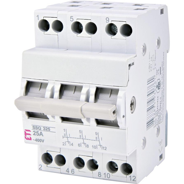 Переключатель нагрузки ETI SSQ 340 1-0-2, 3p 40A