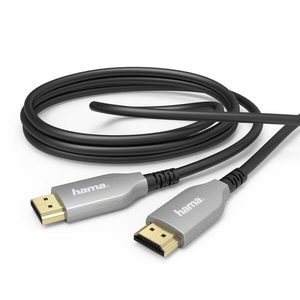 Кабель Hama HDMI (AM/AM), 10м, 4K, active, черный