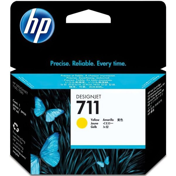 Картридж струменевий HP No.711 DesignJet 120/520 Yellow (CZ132A)